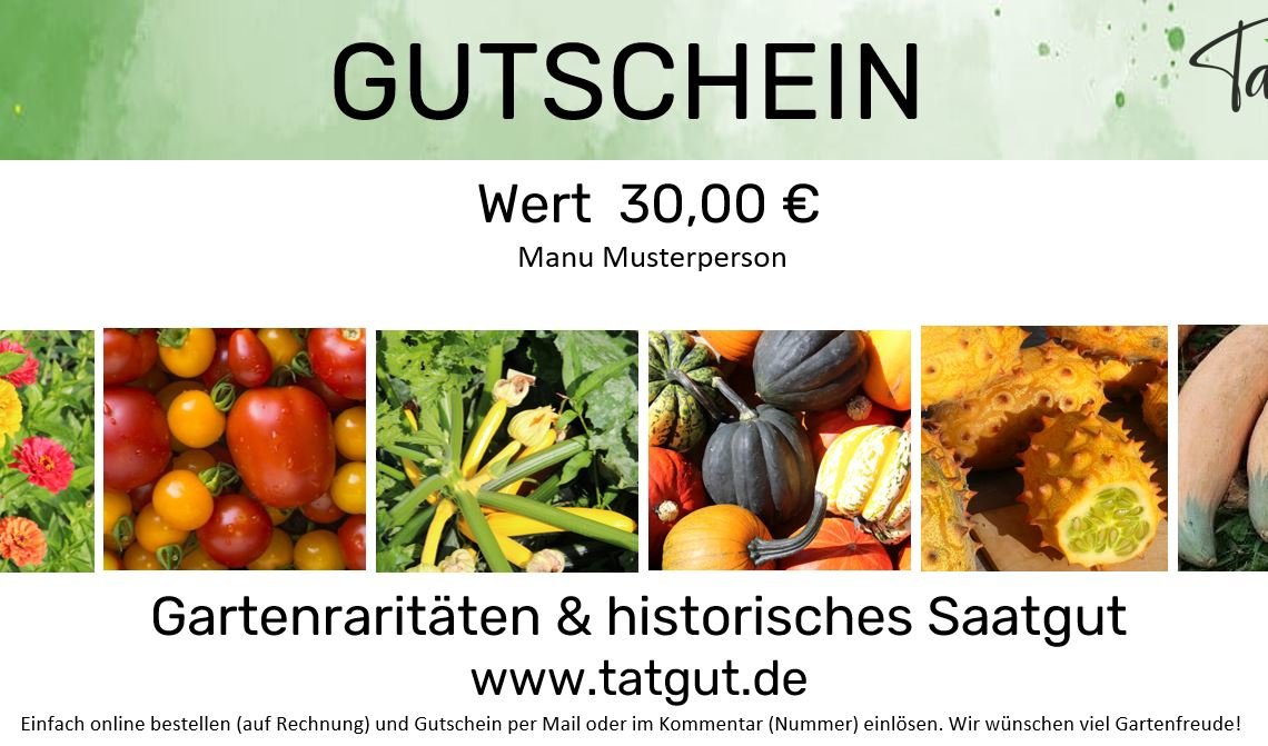 Tatgut shopping voucher 30€